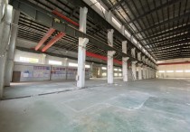 珠海金湾 砖墙钢结构厂房8829方 19米高带行车出租